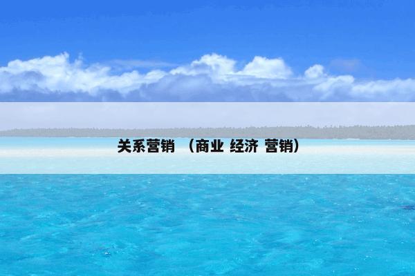 关系营销 （商业 经济 营销）