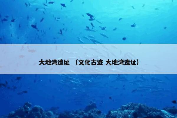 大地湾遗址 （文化古迹 大地湾遗址）