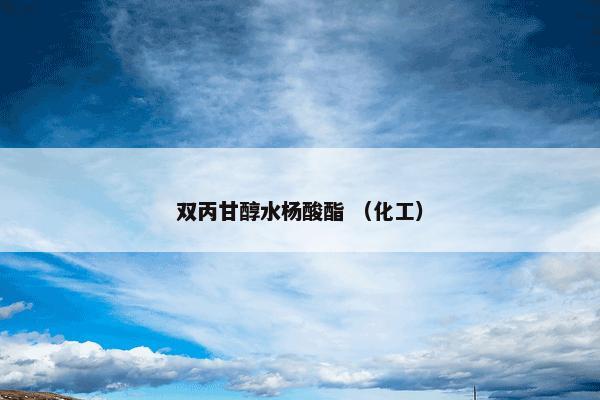 双丙甘醇水杨酸酯 （化工）