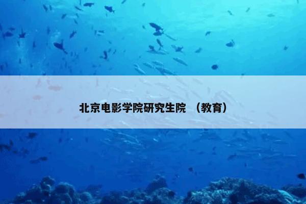 北京电影学院研究生院 （教育）