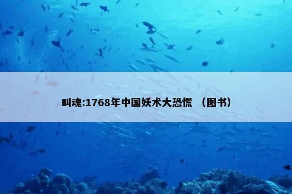 叫魂:1768年中国妖术大恐慌 （图书）