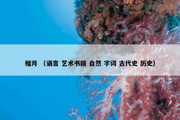 榴月 （语言 艺术书籍 自然 字词 古代史 历史）
