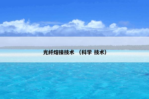 光纤熔接技术 （科学 技术）