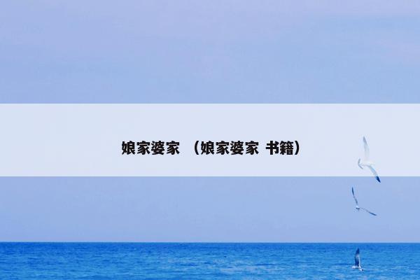 娘家婆家 （娘家婆家 书籍）