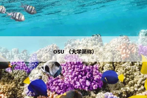 OSU （大学简称）